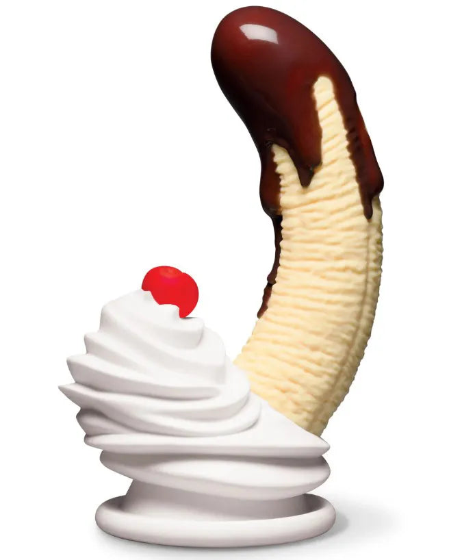 Chocolate Dipped Banana Split Premium Silicone Dildo – Ultra-Soft Silicone Dildo > Vibrators > Unconventional Main image