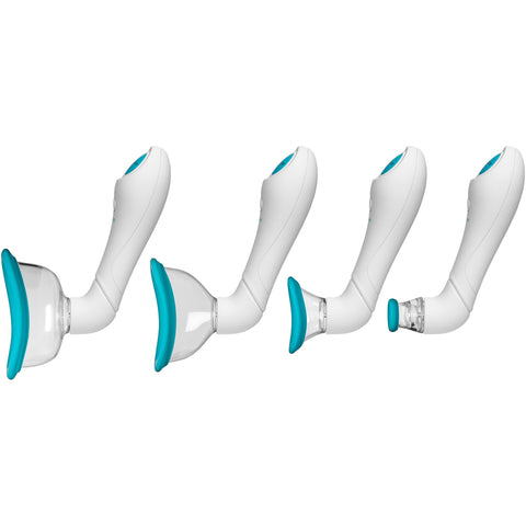 Bloom Intimate Body Pump with Automatic Suction Cup and Vibrator Blue Female Pumps