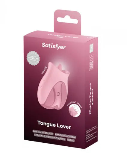 Satisfyer Tongue Lover (Pink) – Silicone Tongue Vibrator > Vibrators > Ladies > Clitoral Vibrators and Stimulators