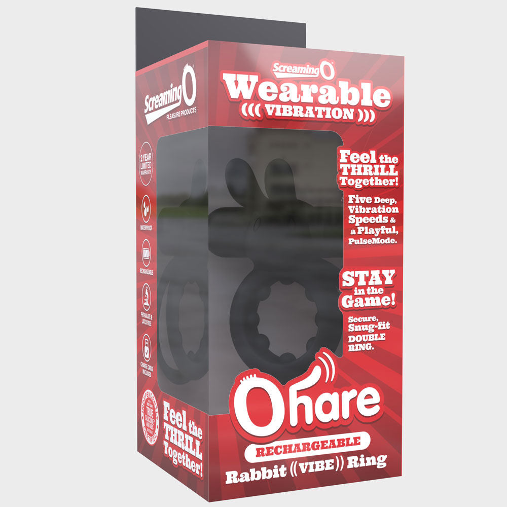 Ohare (Black | Blue | Green) – Rechargeable Silicone Rabbit Vibrating Cock Ring > Cock Ring > Vibrating