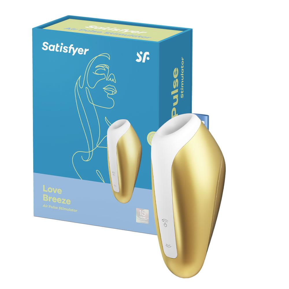 Satisfyer Love Breeze Air Pulse Stimulator Yellow Waterproof with 11 Air Pulse Options > Sex Toys For Ladies > Air Pulsation
