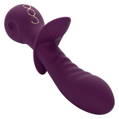 Obsession Lover Turbo-Charged Dual Vibrator in Purple with 10 Vibration Functions and Waterproof Silicone Design Vibrators - G Spot