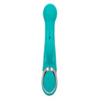 CalExotics Enchanted Oscillate Teal with Thrusting and Rotating, Rechargeable, Waterproof Silicone, 8.5 Inches > Vibrators > Ladies > Rabbit