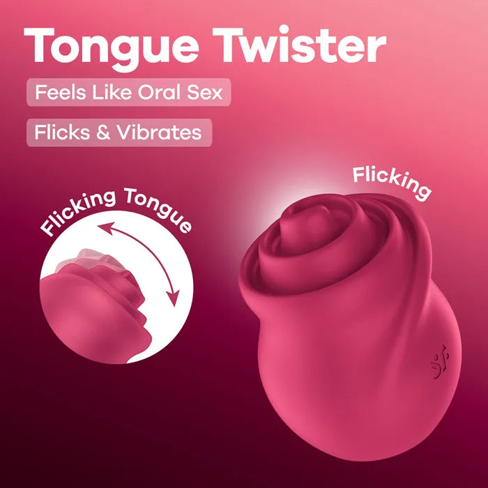Satisfyer Tongue Twister (Red) – Tongue Vibrator > Vibrators > Ladies > Clitoral Vibrators and Stimulators
