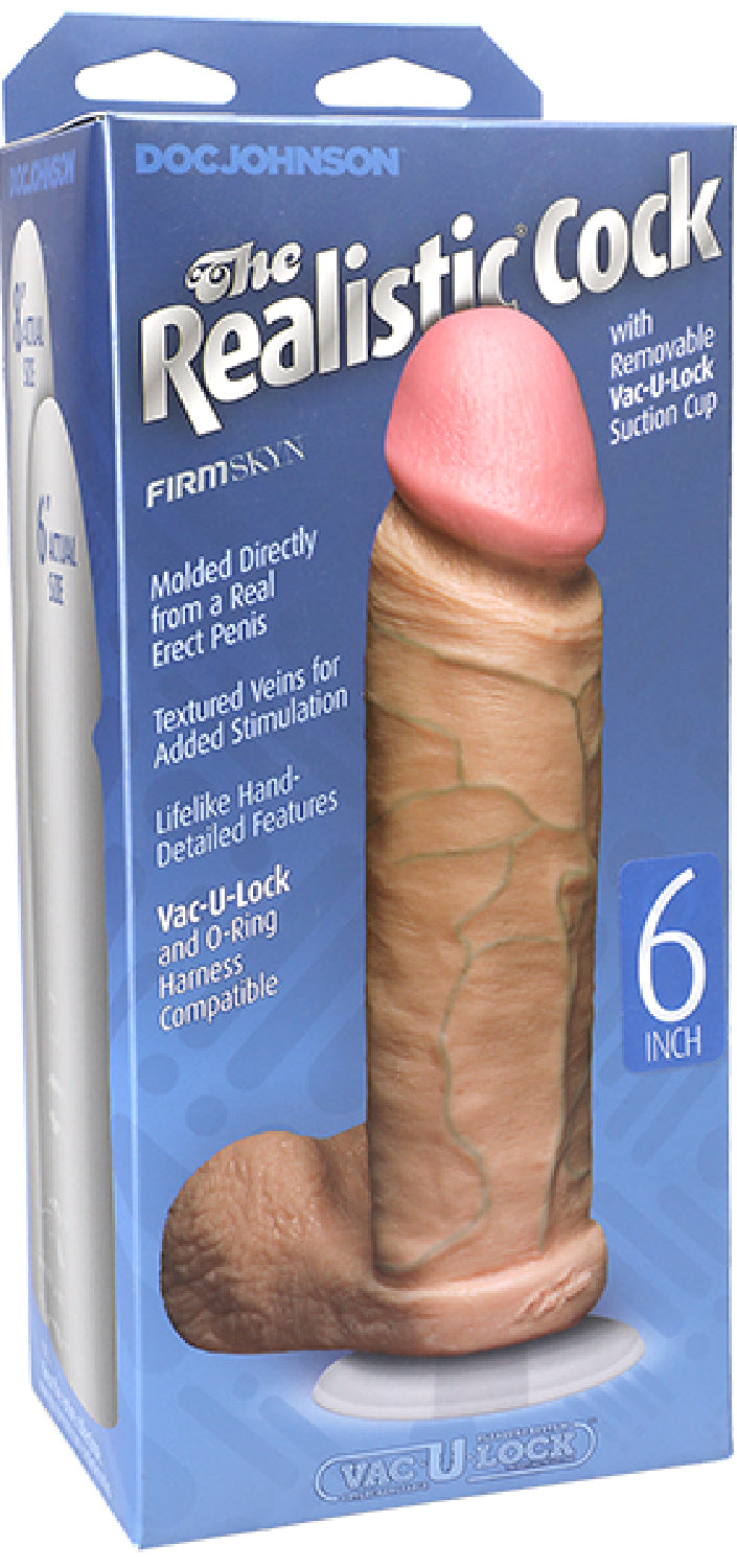 Firmskyn 6 Inch Realistic Cock – Body-Safe Suction Cup Dildo Secondary image