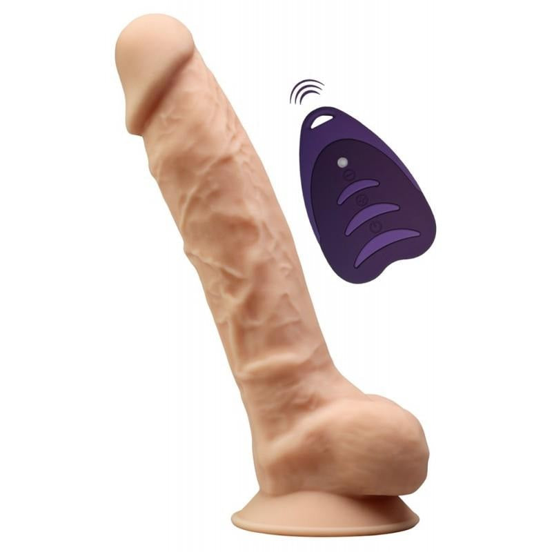 Silexd Model 1 8 Inch Vibrating Dildo – 10 Pattern Silicone Dildo > Vibrators > Realistic Vibrators