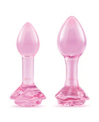 b-Vibe Pink Roses Glass Butt Plug Training Set > Glass > Toys