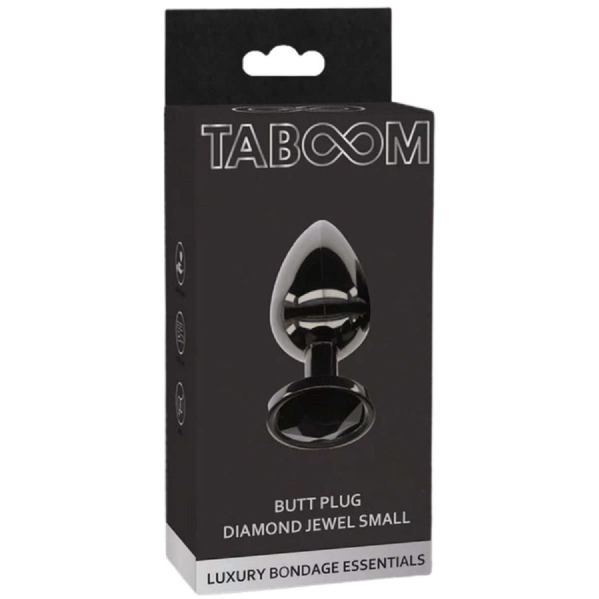 Taboom Butt Plug With Diamond Jewel Small (7.2 cm total length) Default Title > Anal Range > Jewel Butt Plugs