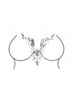 Shots Dazzling Deep-V Cleavage Bling Sticker with Iridescent Rhinestones > Clothes > Body Jewellery (Non Piercing)
