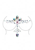 Shots Dazzling Cleavage Bling Sticker with Multicolor Rhinestones > Clothes > Body Jewellery (Non Piercing)