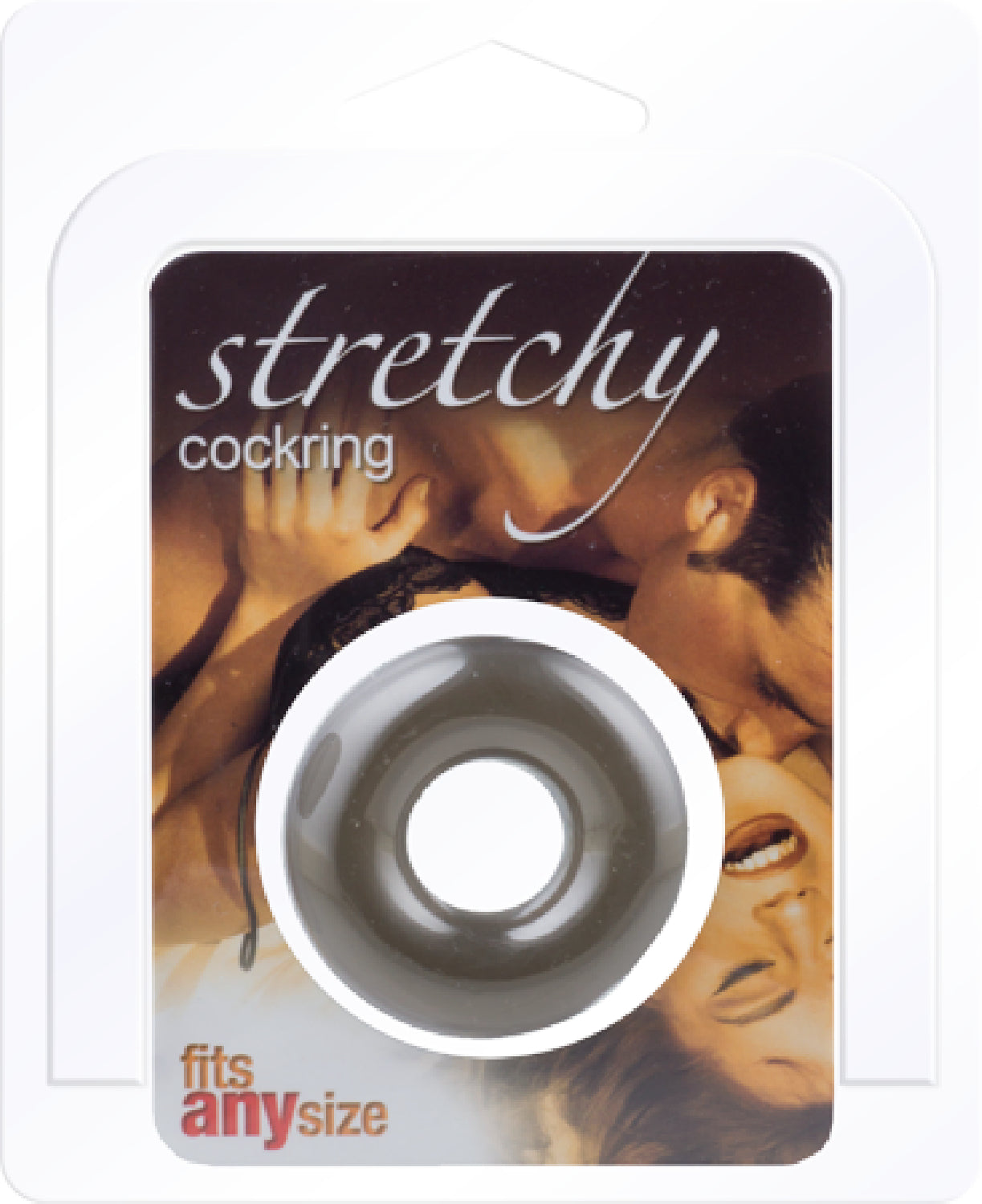 Stretchy Cockring (Black) > Cock Ring > Single