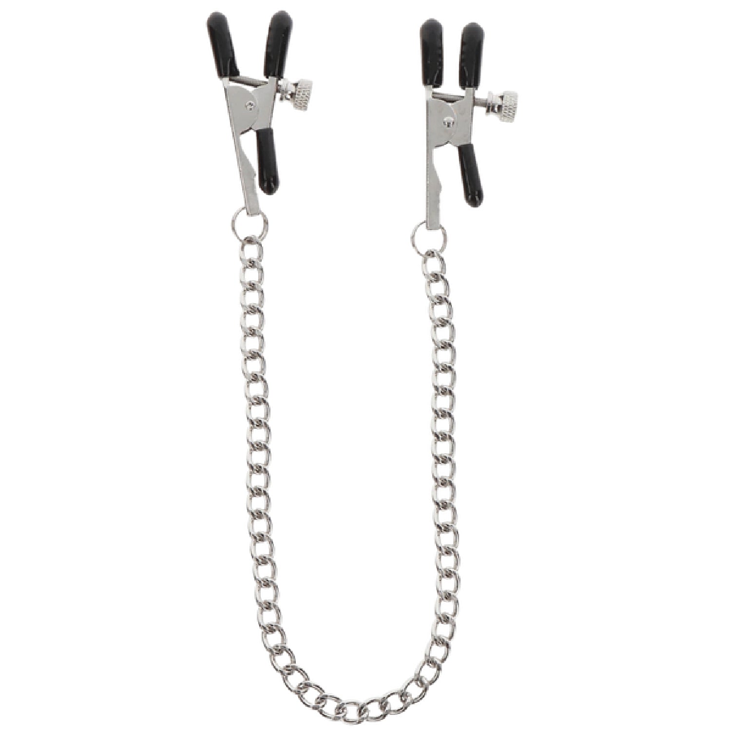 Taboom Adjustable Clamps with Chain – Adjustable Nipple Clamps > Sex Toys > Nipple Clamps Main image