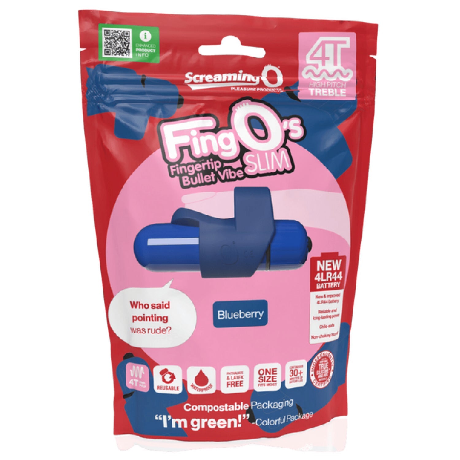 FingO Slim 4T – Waterproof Compact Finger Vibrator with High Pitch Treble Vibrations > Vibrators > Finger Vibrators