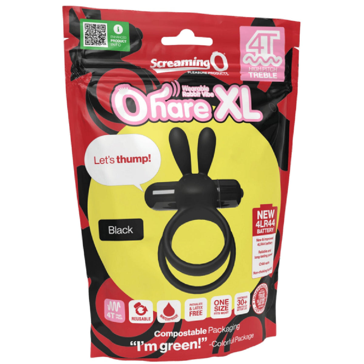 Screaming O Ohare 4T – Body-Safe Silicone Double Ring Vibrator with Clitoral and Perineal Stimulation > Sex Toys > Couples Toys