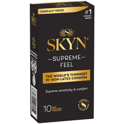 Skyn Supreme Feel – Ultra-Thin Polyisoprene Condoms 10 Pack > Essentials > Condoms