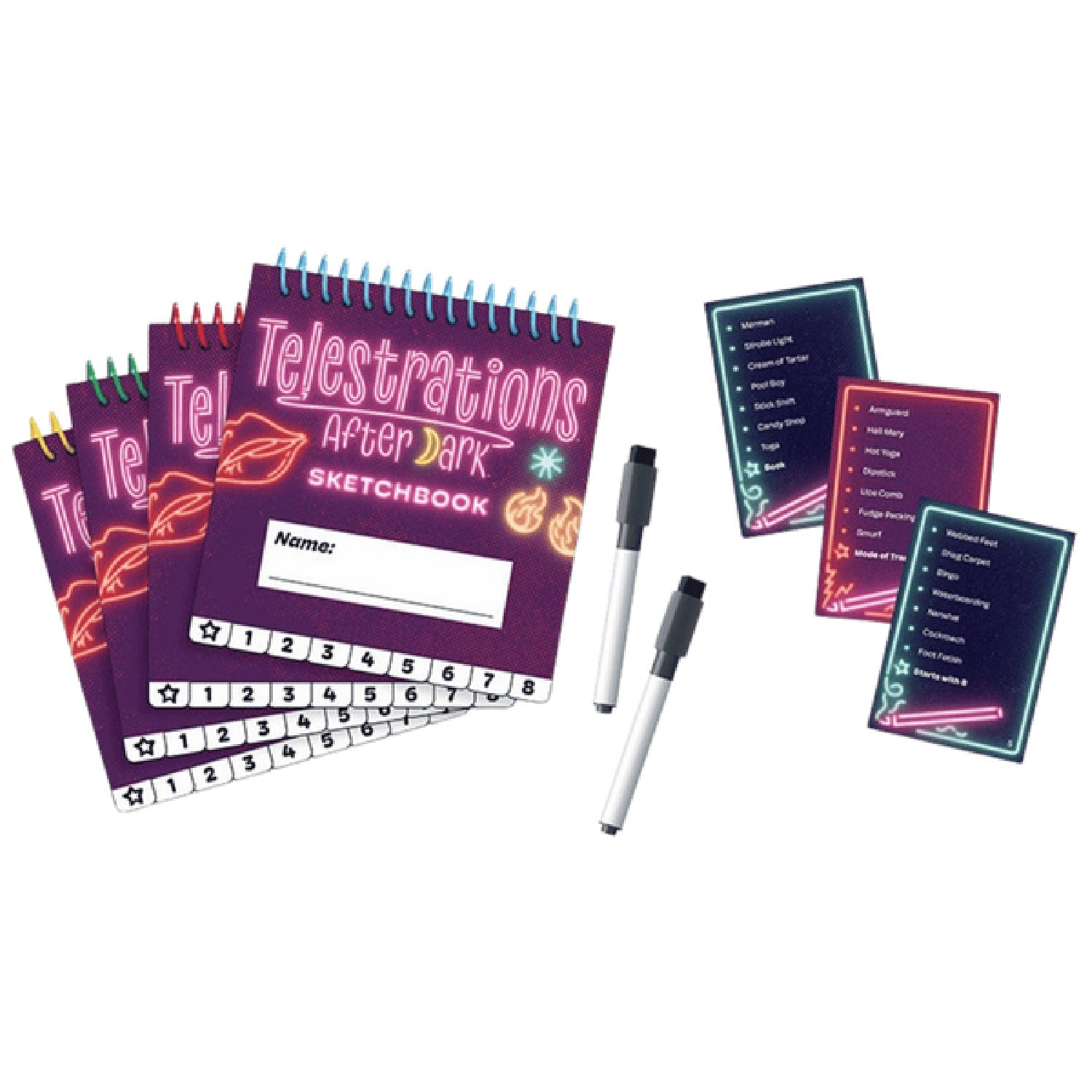 Telestrations After Dark – Adult Party Game for 4-8 Players Ages 17+ > Novelties > Card Games