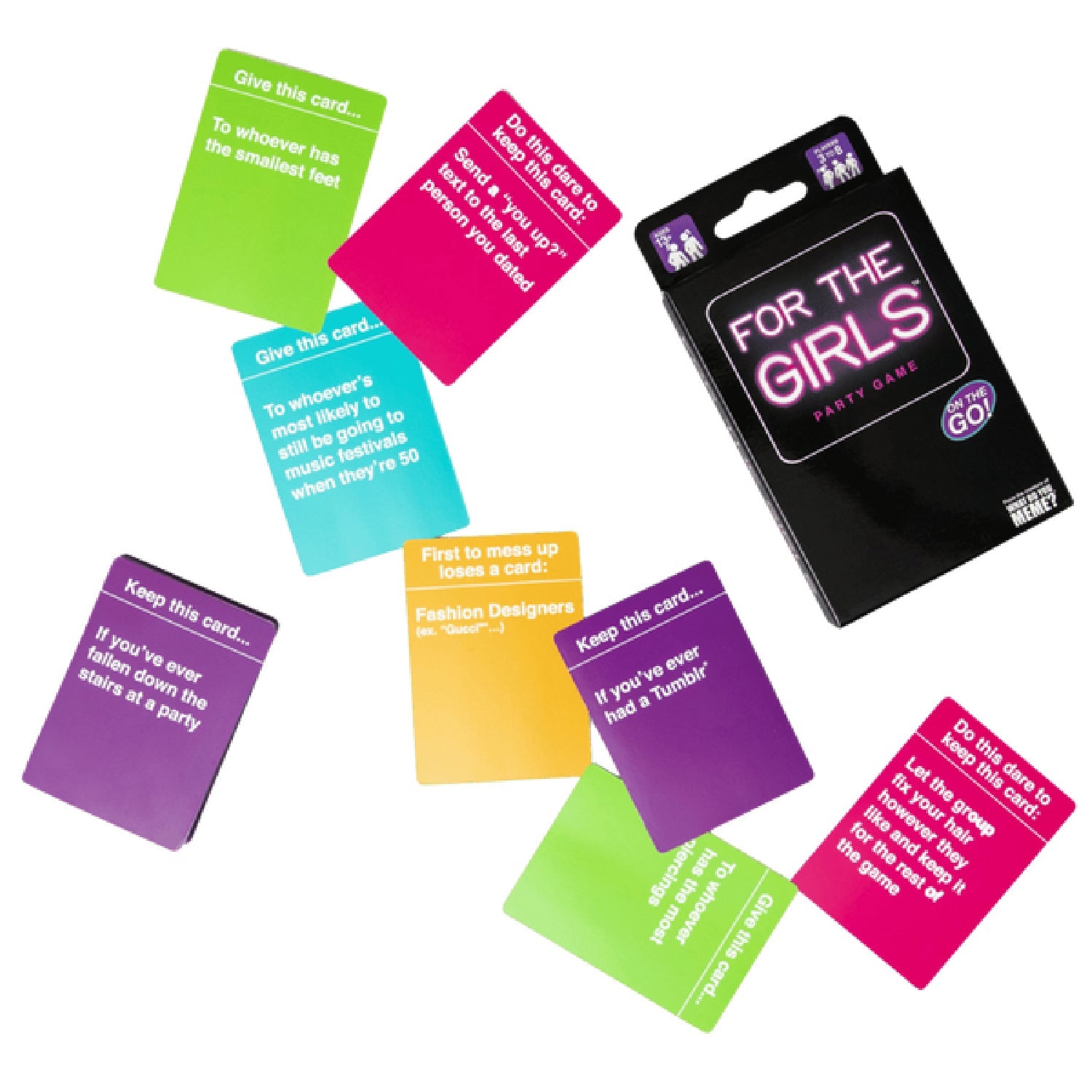 For The Girls Travel Edition – Card Game for 3-8 Players Ages 13 and Up > Novelties > Card Games