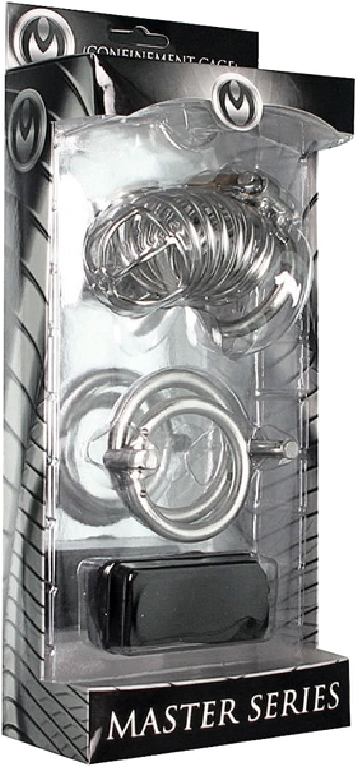 The Jail House Chastity Device – Male Locking Cage Chastity Device with Three Ring Sizes Secondary image