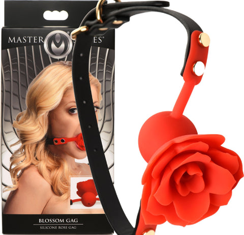 Blossom Gag Silicone Rose Gag – Plush Silicone Ball Gag One Size > Bondage Gear > Gags and Bits
