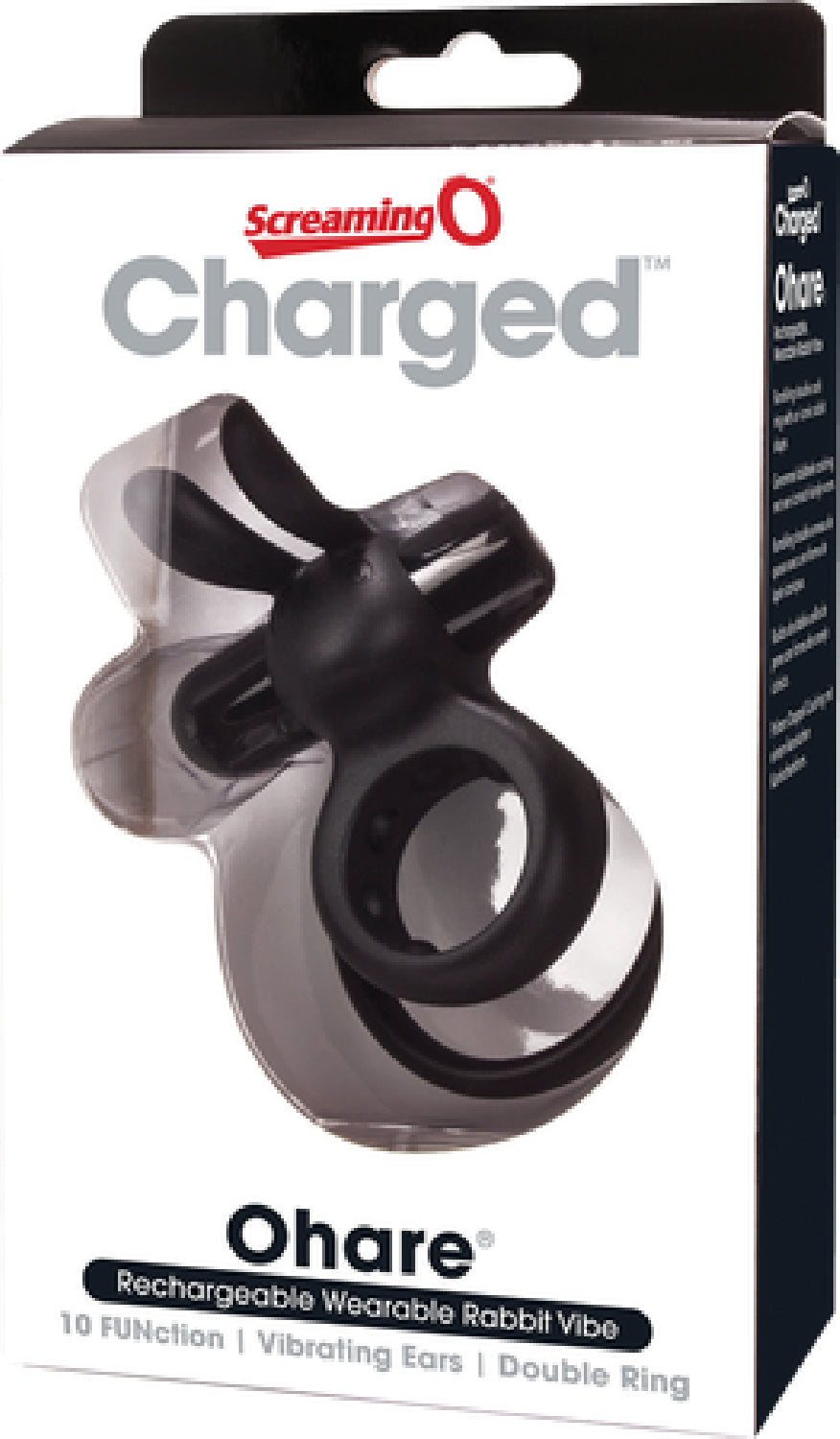 Charged Ohare – Rechargeable Double Cock Ring Rabbit Vibrator > Sex Toys > Couples Toys