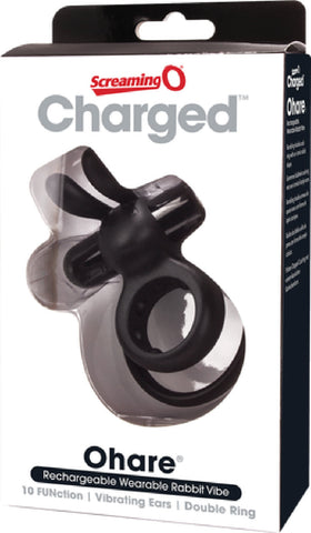 Charged Ohare – Rechargeable Double Cock Ring Rabbit Vibrator > Sex Toys > Couples Toys