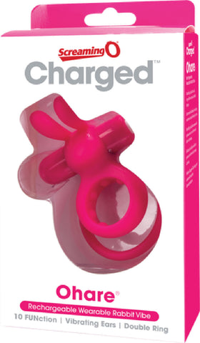 Charged Ohare – Rechargeable Double Cock Ring Rabbit Vibrator > Sex Toys > Couples Toys