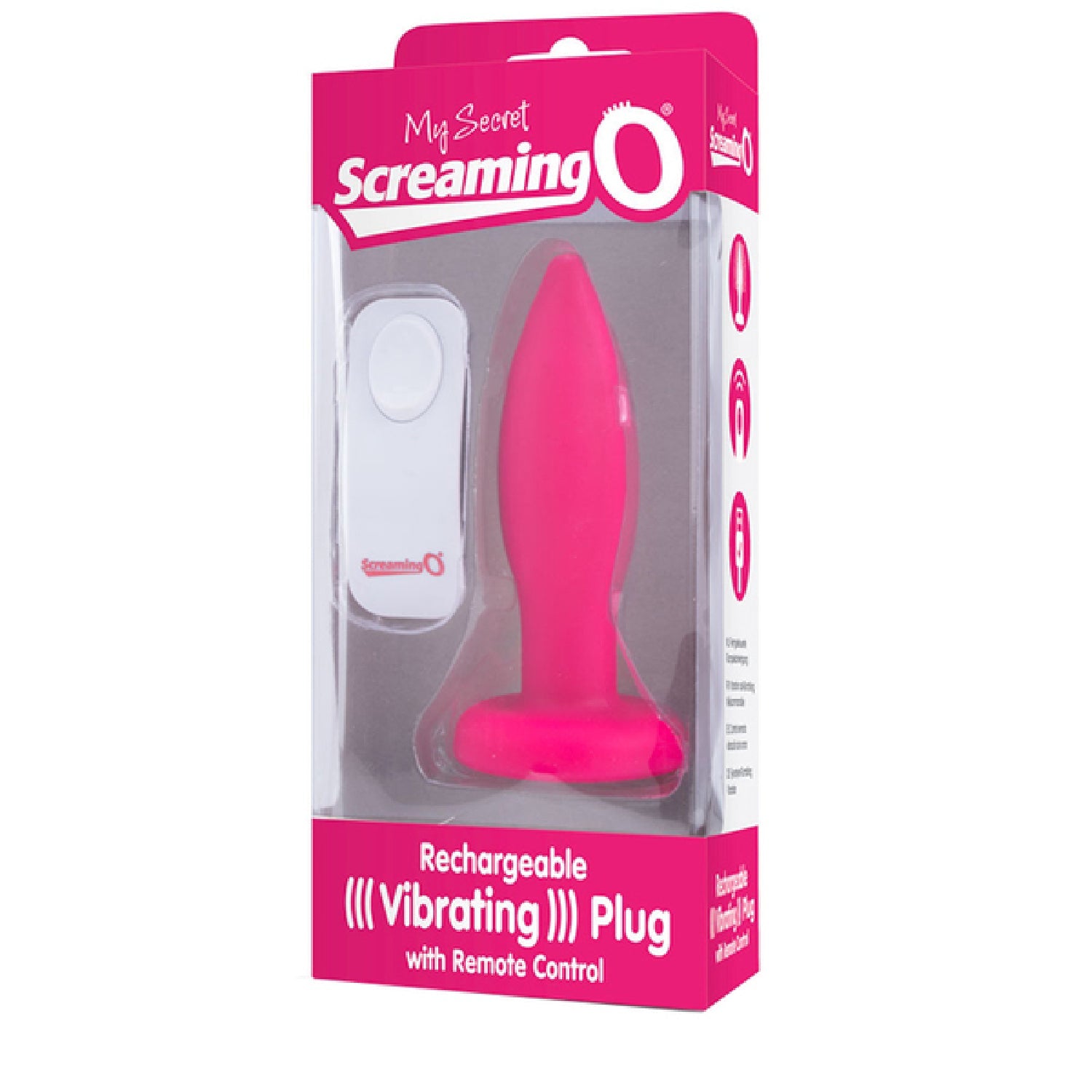 Screaming O My Secret Charged Plug – Remote-Controlled Rechargeable Silicone Vibrating Butt Plug > Anal Range > Vibrating Butt Plugs