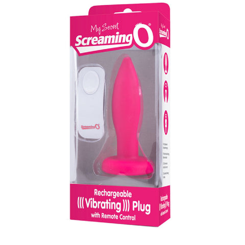 Screaming O My Secret Charged Plug – Remote-Controlled Rechargeable Silicone Vibrating Butt Plug > Anal Range > Vibrating Butt Plugs