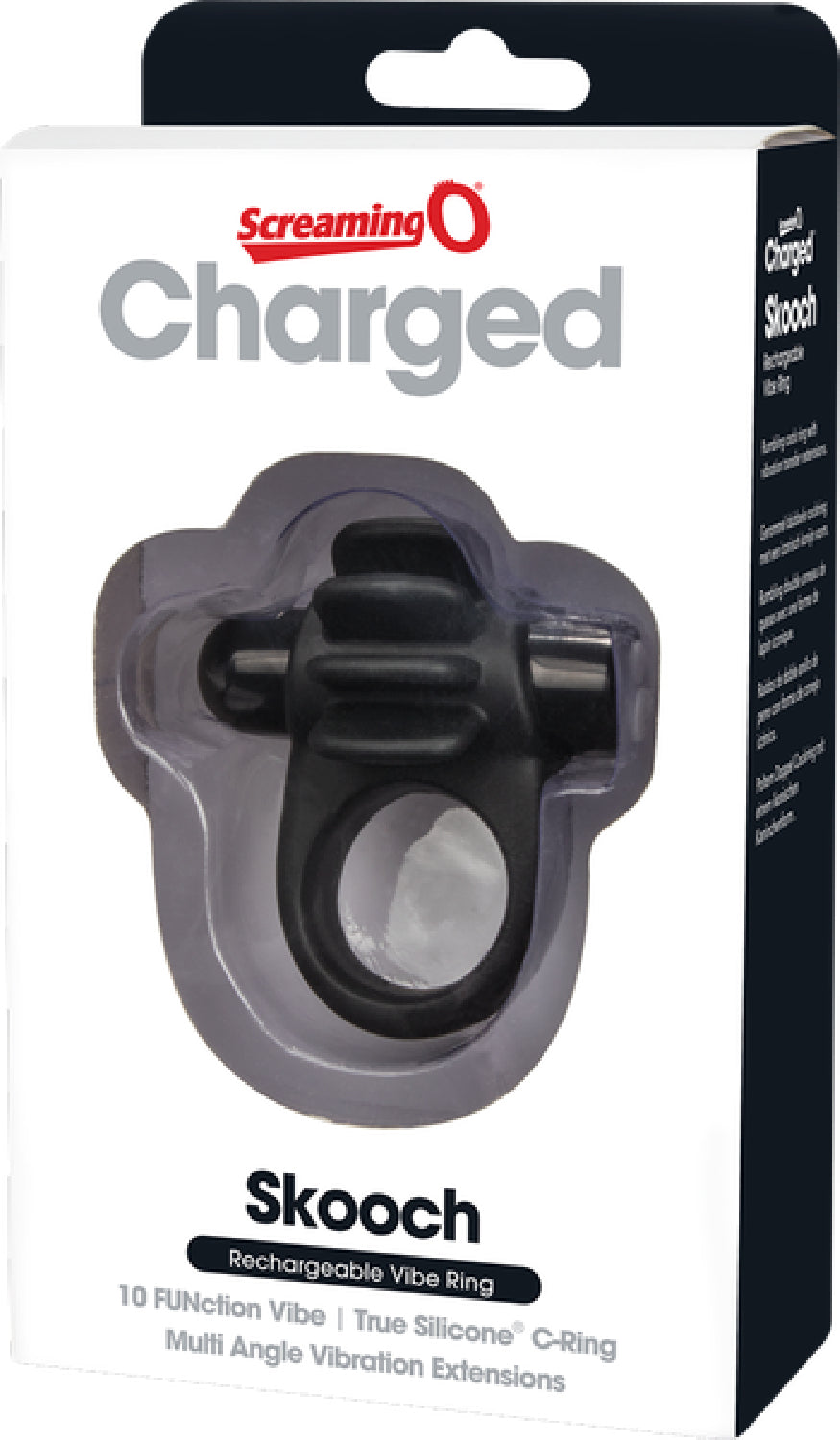 Skooch Charged Rechargeable Vibrating Cock Ring with Textured Silicone Stimulation > Sex Toys > Couples Toys