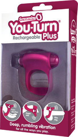 Charged You-Turn Plus – Rechargeable Vibrating Cock Ring > Cock Ring > Vibrating