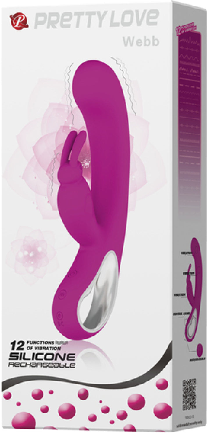 Rechargeable 8.25 Inch Webb – Dual Motor Rabbit Vibrator Purple > Vibrators > Ladies > Rabbit