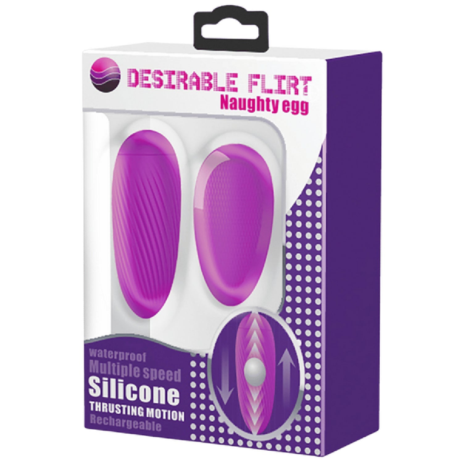 Silicone Naughty Egg – Remote-Controlled Wired Vibrating Egg Secondary image