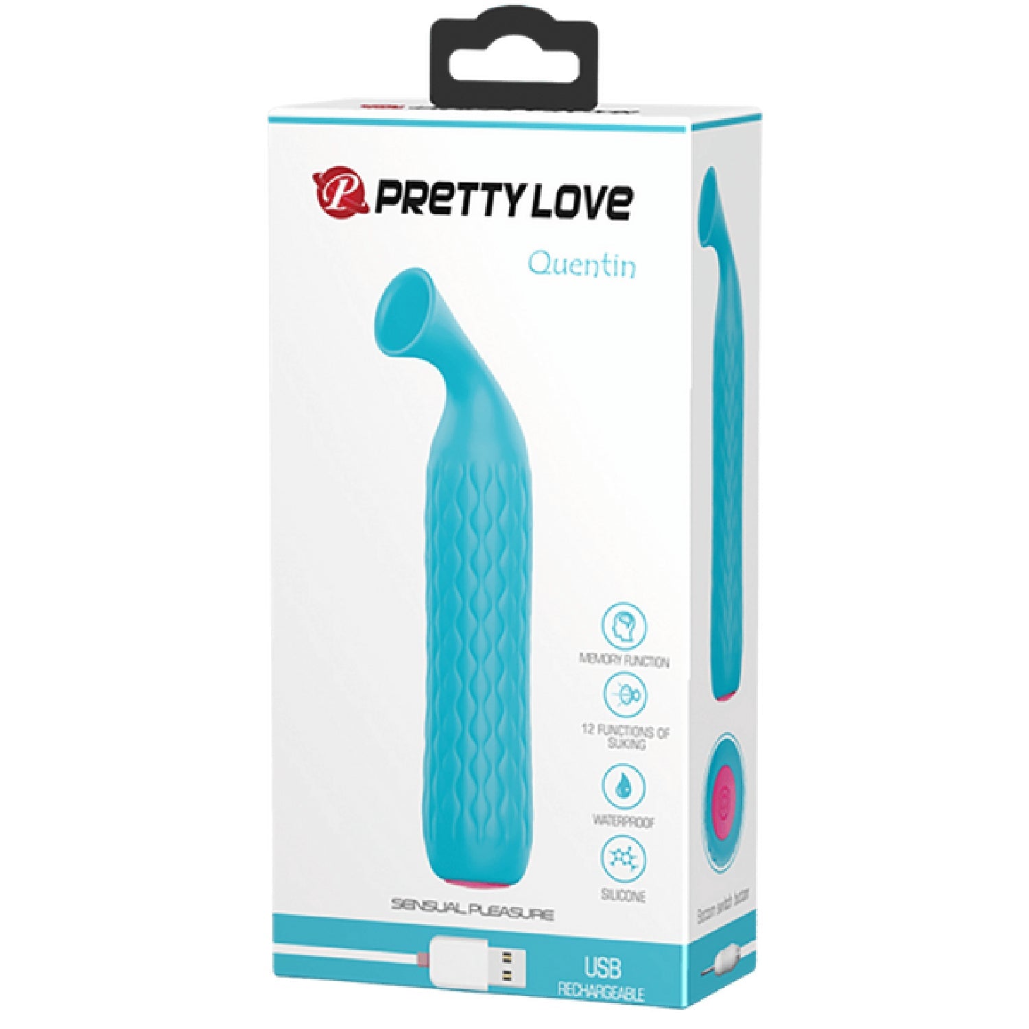 Rechargeable Quentin – 12 Suction Modes Clitoral Stimulator Made of Medical Silicone > Sex Toys For Ladies > Clitoral Vibrators and Stimulators
