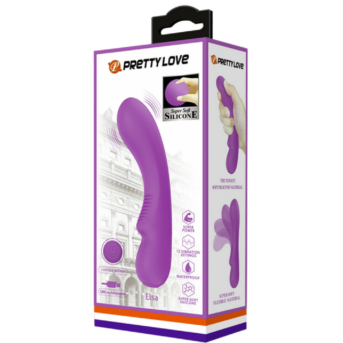 Elsa – Rechargeable Vibrator with 12 Vibration Functions, Smart Memory, and Soft Silicone Material > Vibrators > Standard Vibrators