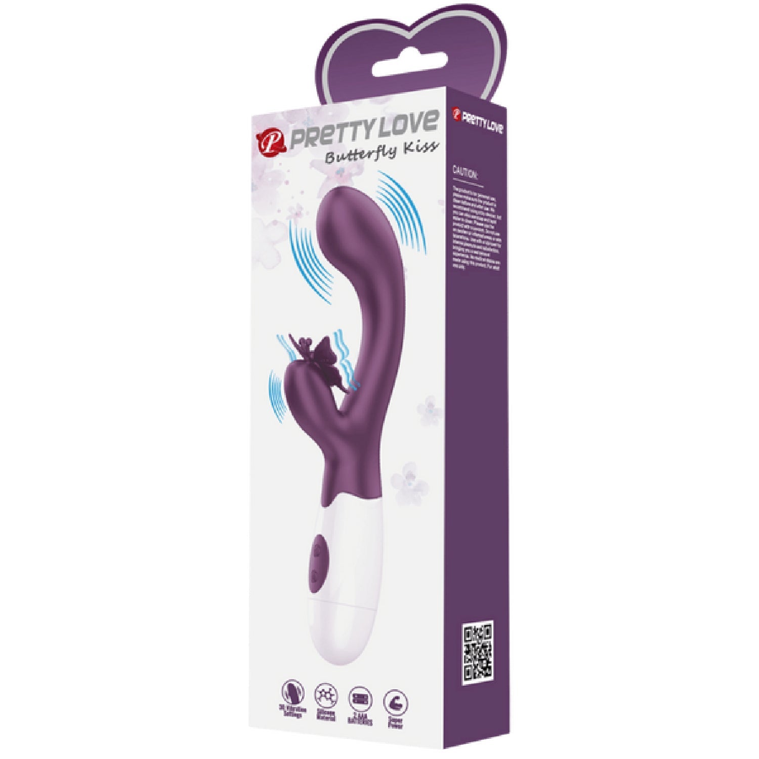 Pretty Love Butterfly Kiss – Vibrator With Clitoral Stimulation Arm Secondary image