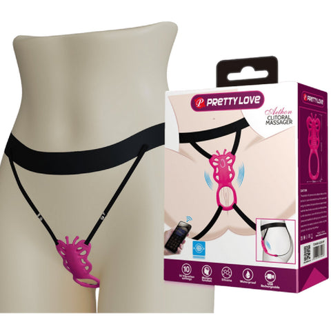 PrettyLove Aethon – Rechargeable Strap-On Butterfly Massager With App Control and 10 Vibration Patterns One Size > Sex Toys For Ladies > Panty Vibes