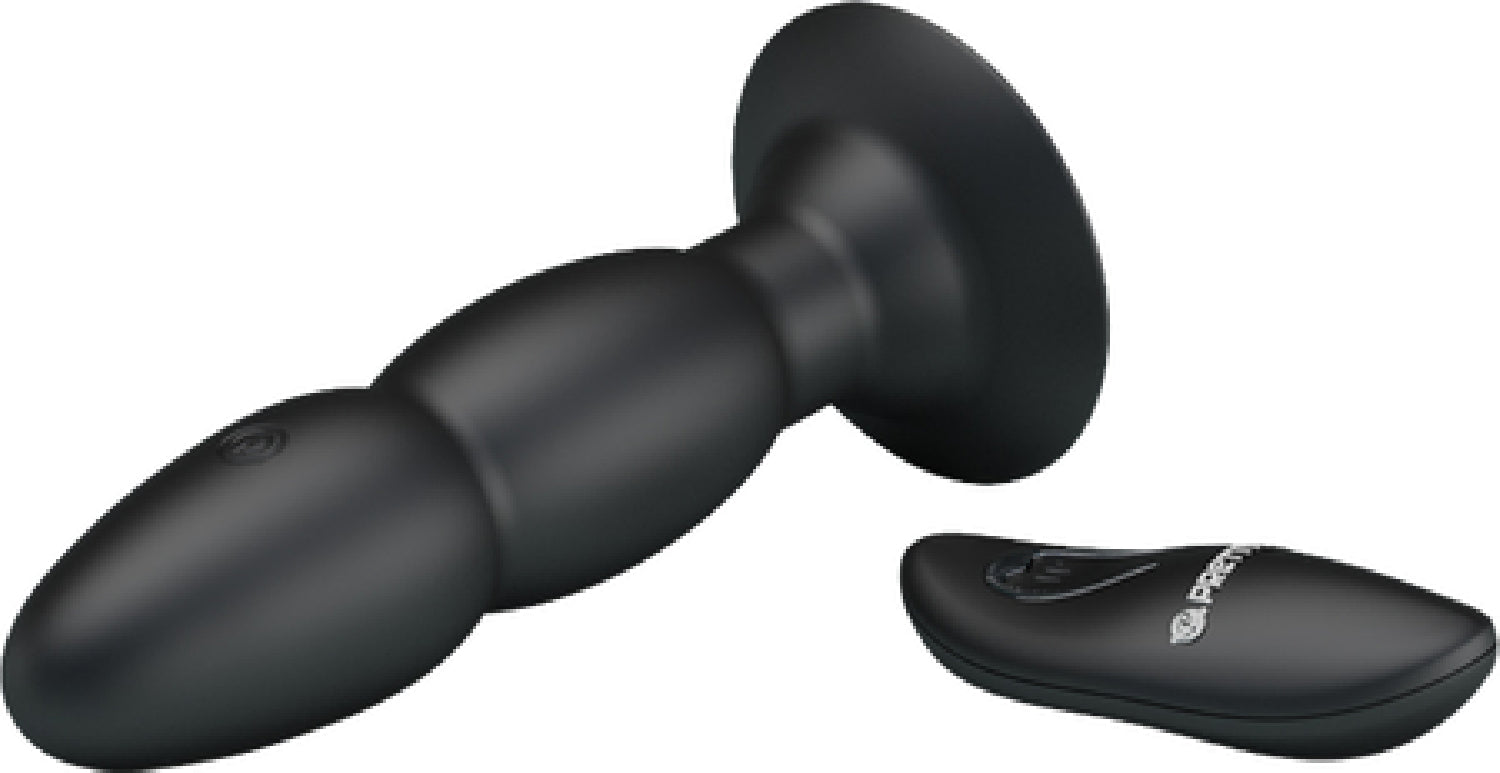 Pretty Love Beaded Remote-Controlled Butt Plug – Silicone Vibrating and Rotating Anal Toy > Anal Range > Vibrating Butt Plugs