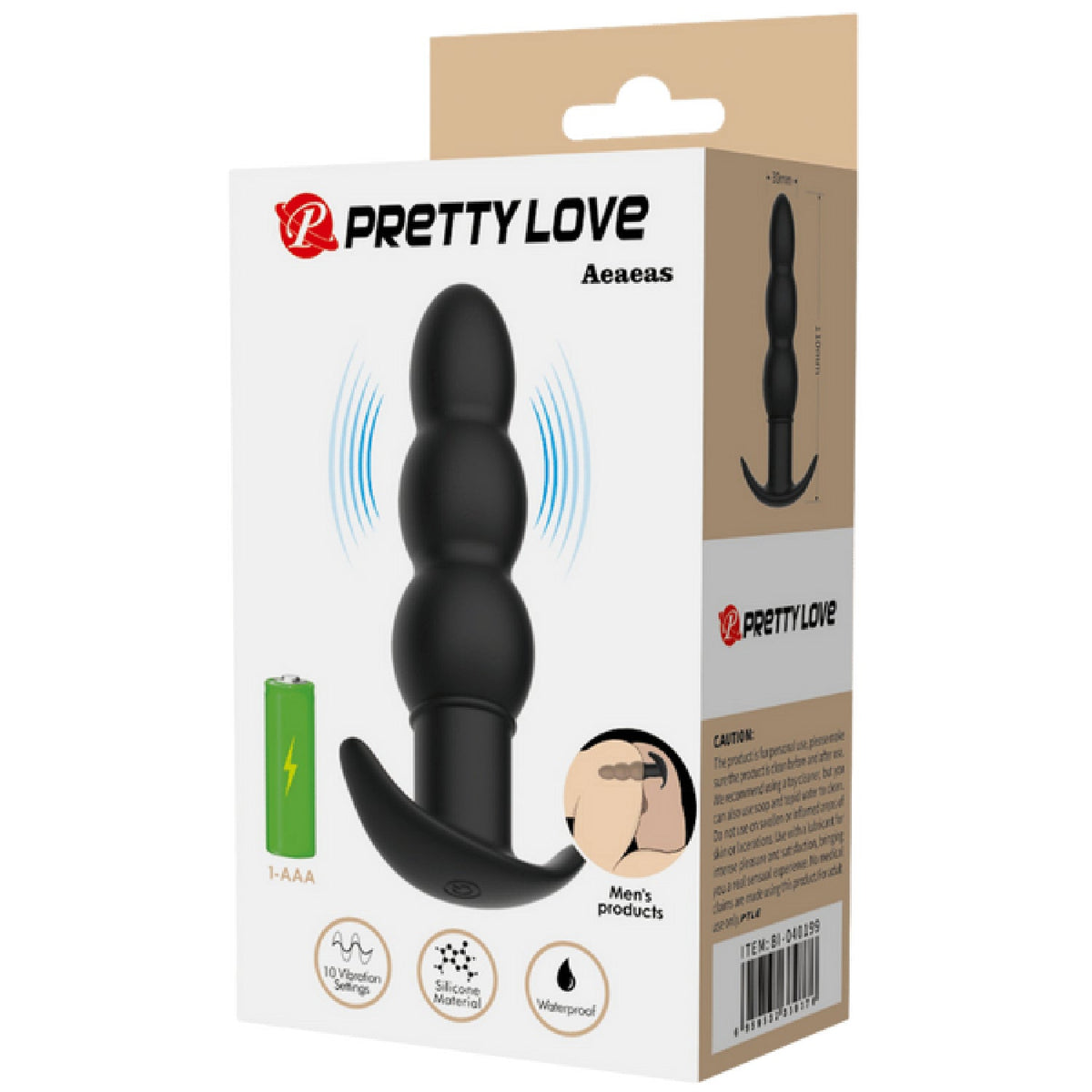 Aeaeas Silicone Butt Plug – Smooth Skin Safe Anal Toy with 10 Vibration Settings > Anal Range > Vibrating Butt Plugs