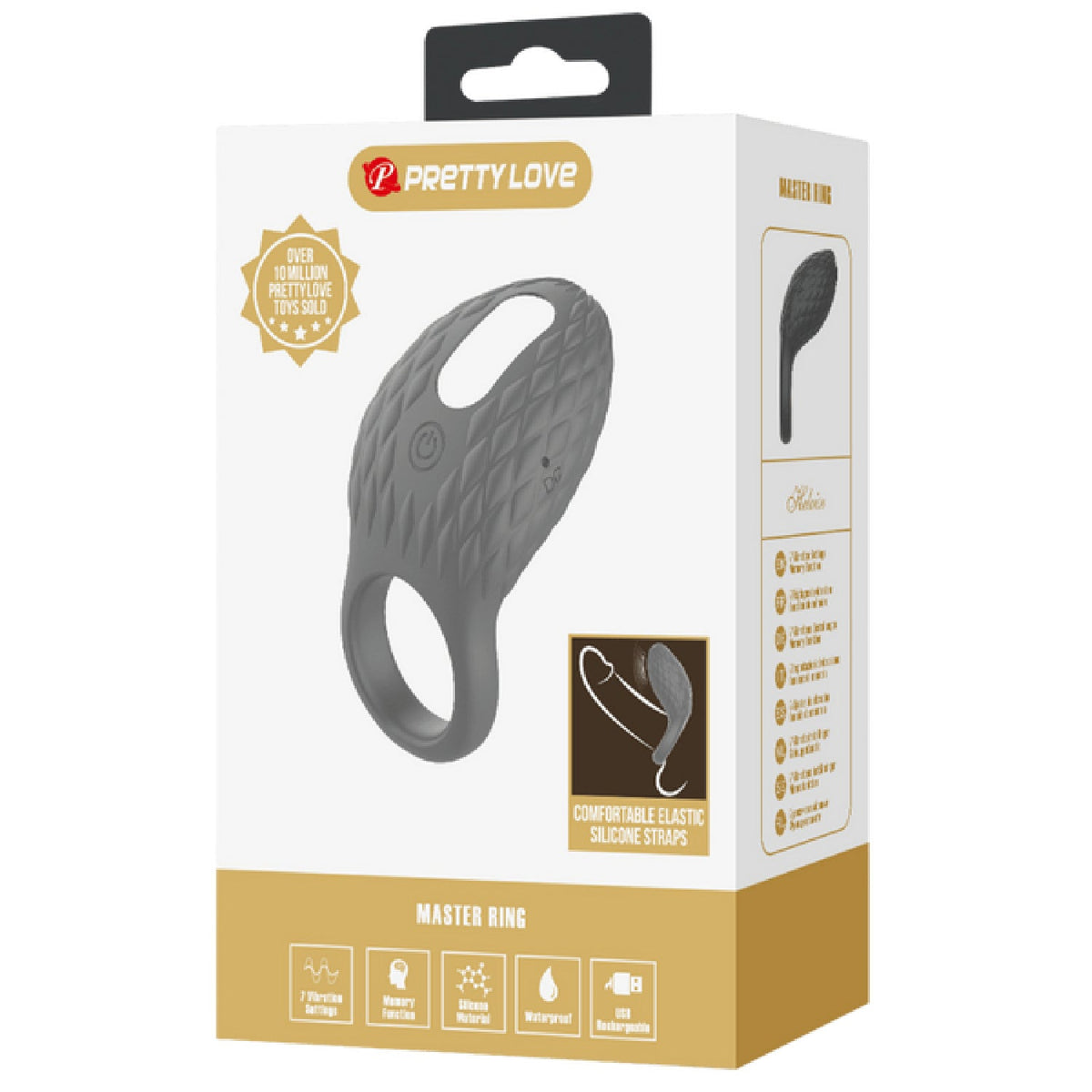 Helious Silicone 7 Function Rechargeable Vibrating Cock Ring > Cock Ring > Vibrating