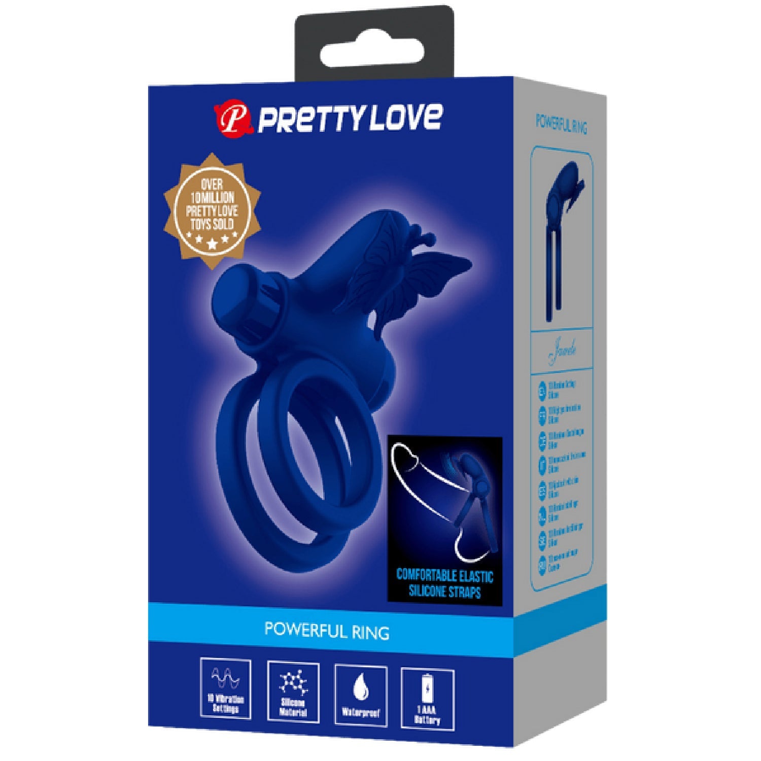 Pretty Love 10 Function – Soft Silicone Vibrating Butterfly Cock Ring > Sex Toys > Couples Toys