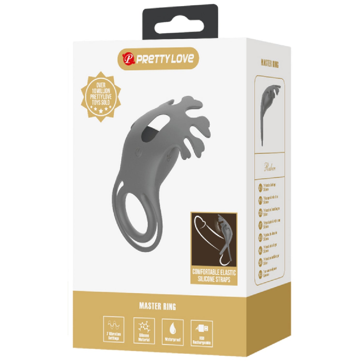 Pretty Love Ruben – Rechargeable 7 Function Vibrating Cock Ring Secondary image