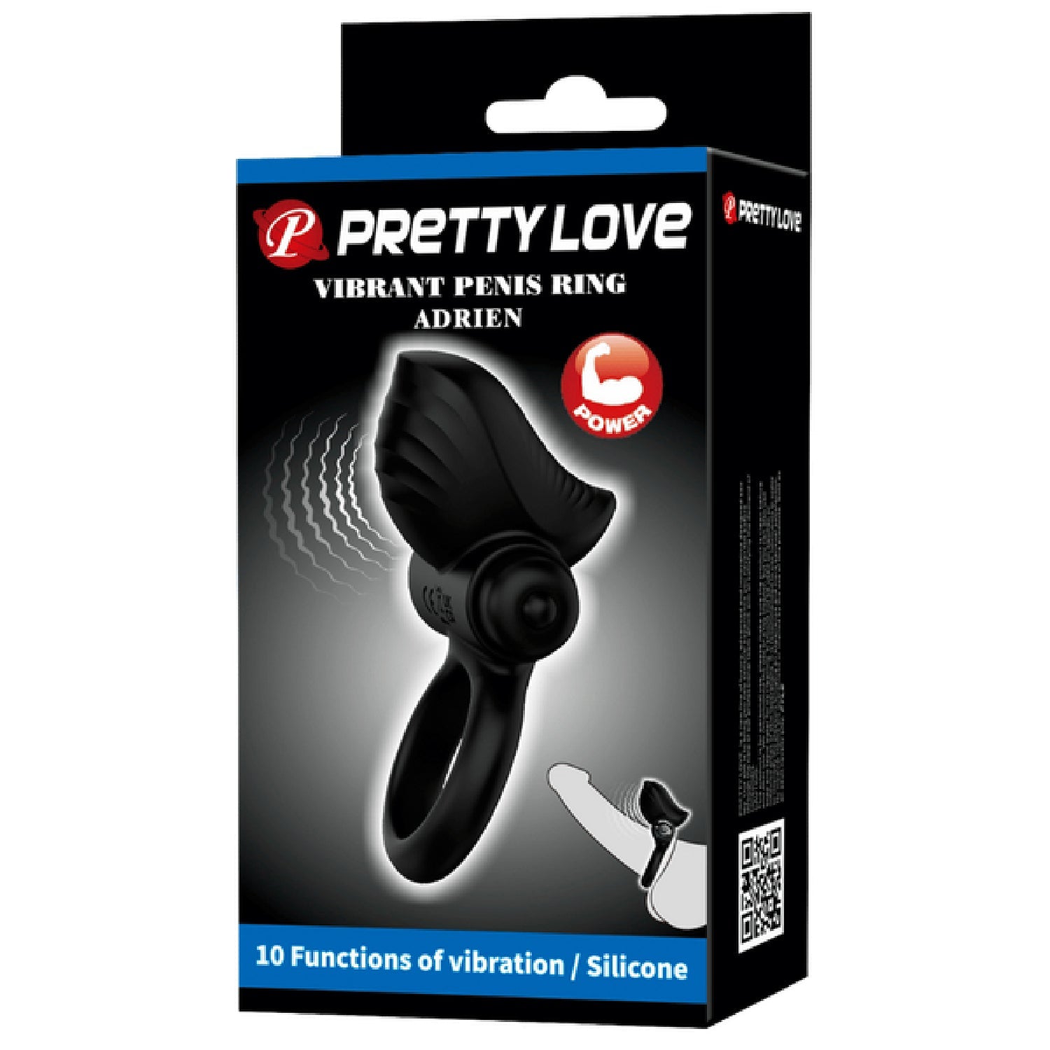 Adrien Vibrating Cock Ring – Silicone 10 Mode Powerful Vibrator Cock Ring > Sex Toys > Couples Toys