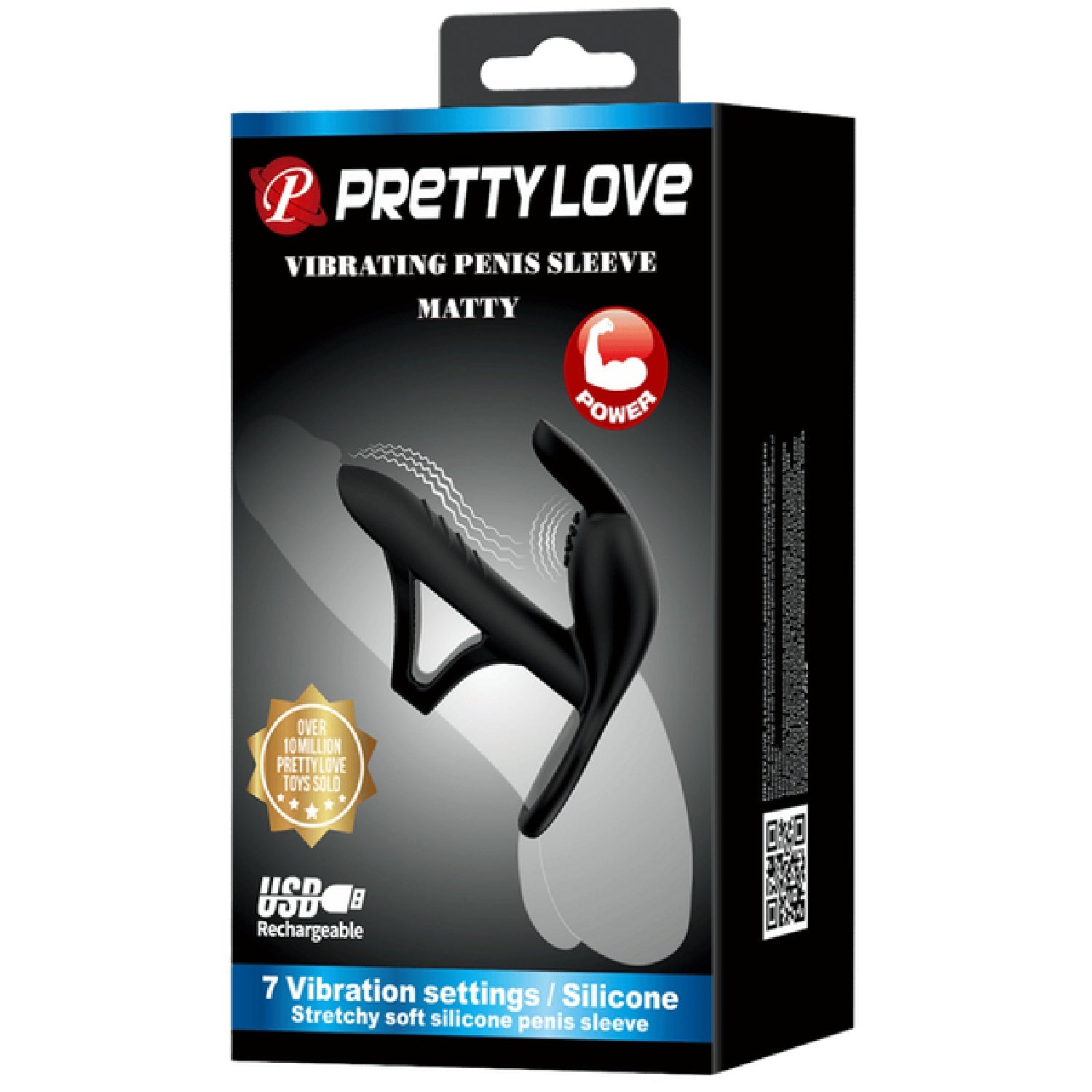 Matty Vibrating Penis Sleeve and Clitoral Stimulator – Silicone Sleeve and Stimulator Set Secondary image