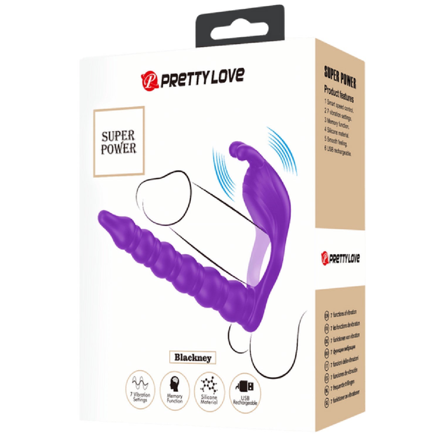 Blackney Rechargeable Vibrating Cock Ring – 7 Function Cock Ring > Sex Toys > Couples Toys
