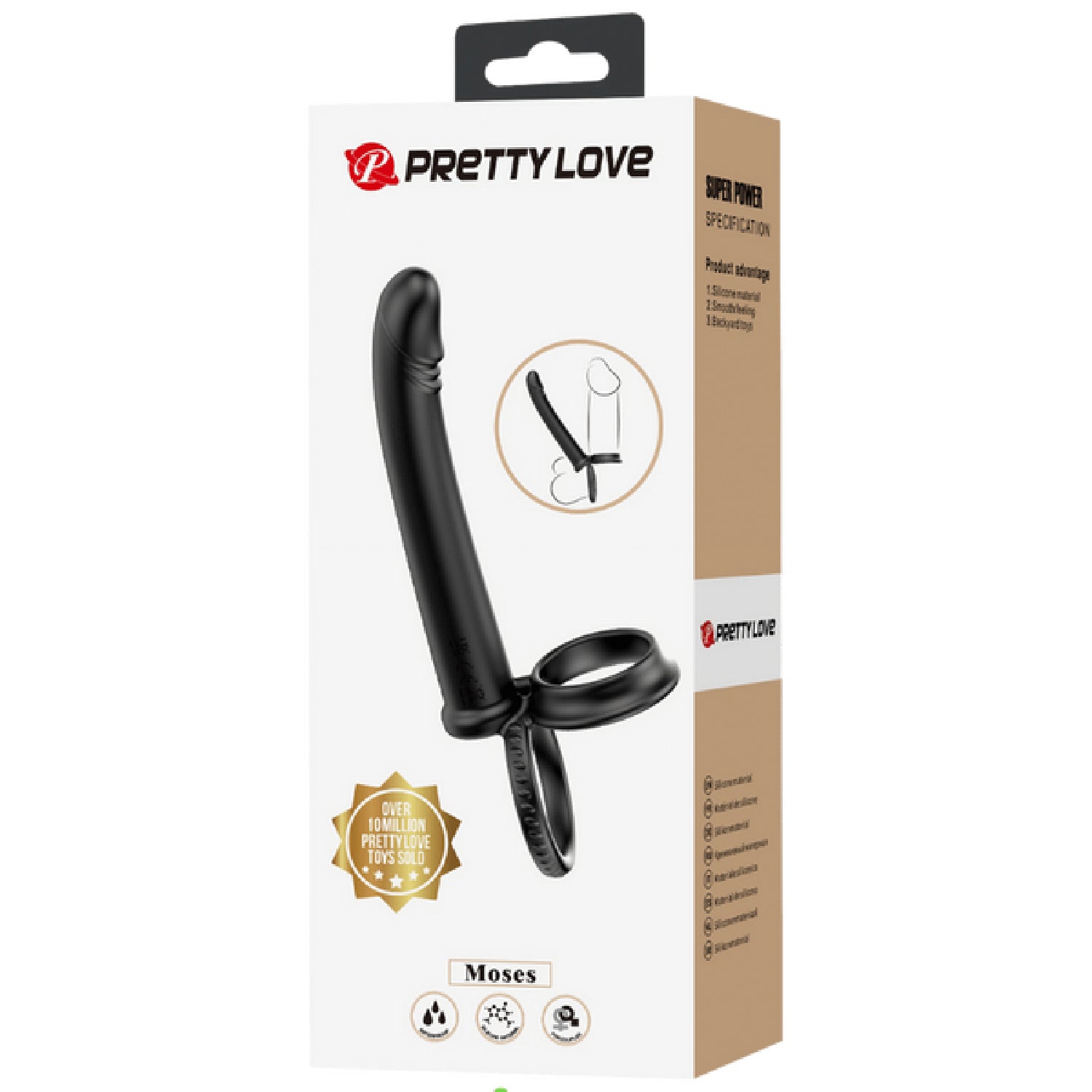 Moses Anal Probe – Silicone Dual Ring Cock and Ball Ring Dildo > Anal Range > Anal Probes