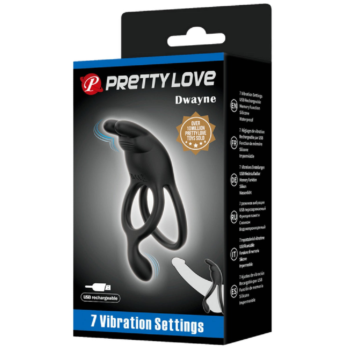 Seth Rechargeable Silicone Vibrating Cock Ring – Powerful Motor, Body-Safe Material, Adjustable Fit > Cock Ring > Vibrating