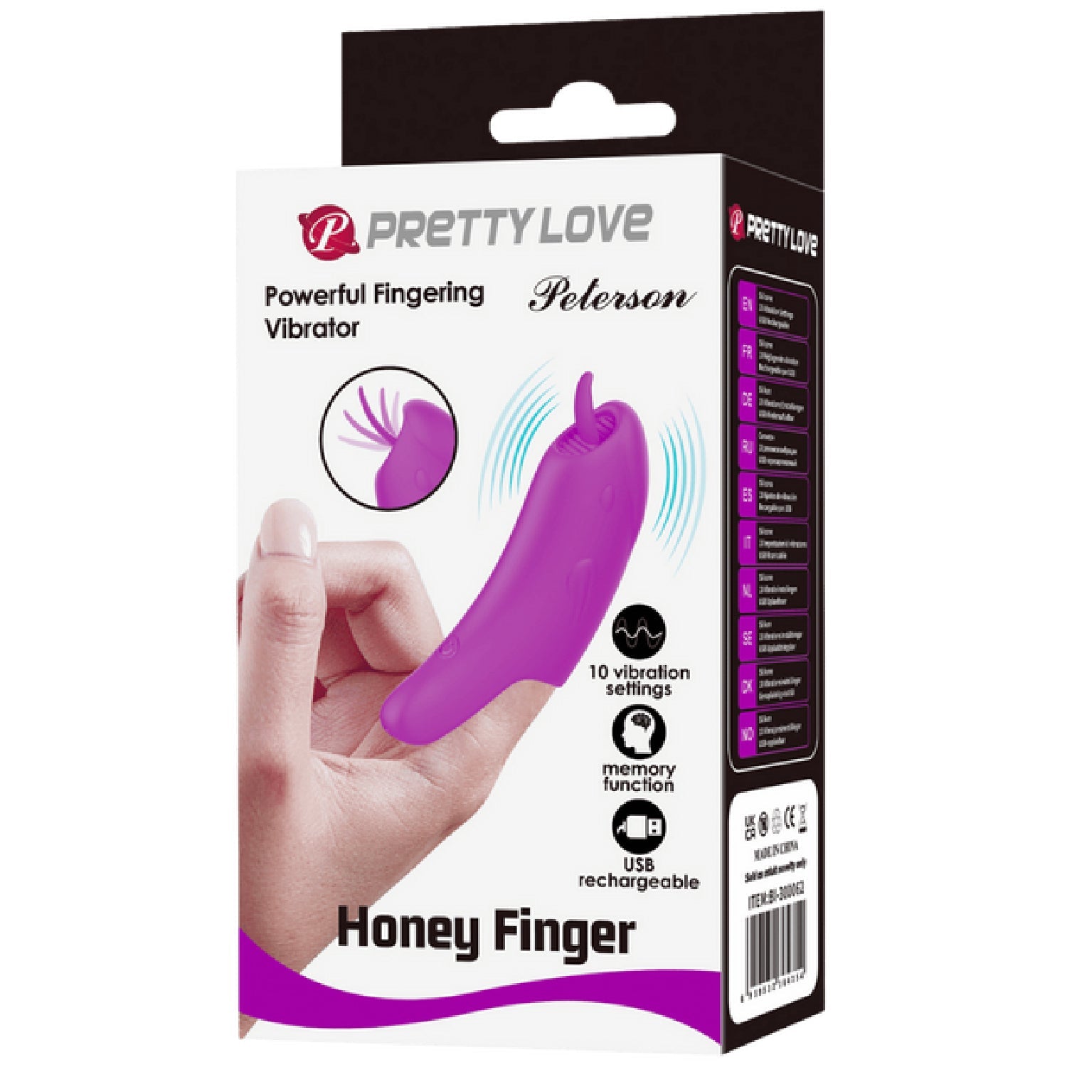 Peterson Rechargeable Honey Finger – Luxury Silicone Finger Vibrator > Vibrators > Finger Vibrators