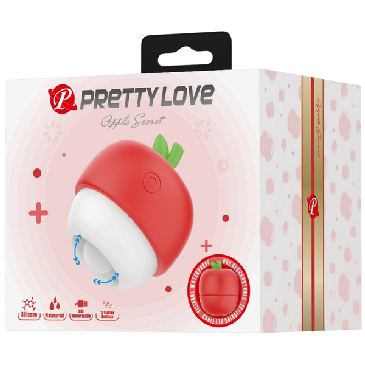 Apple Secret Rechargeable – Silicone Clitoral Tongue-Like Stimulator Vibrator > Sex Toys For Ladies > Clitoral Vibrators and Stimulators