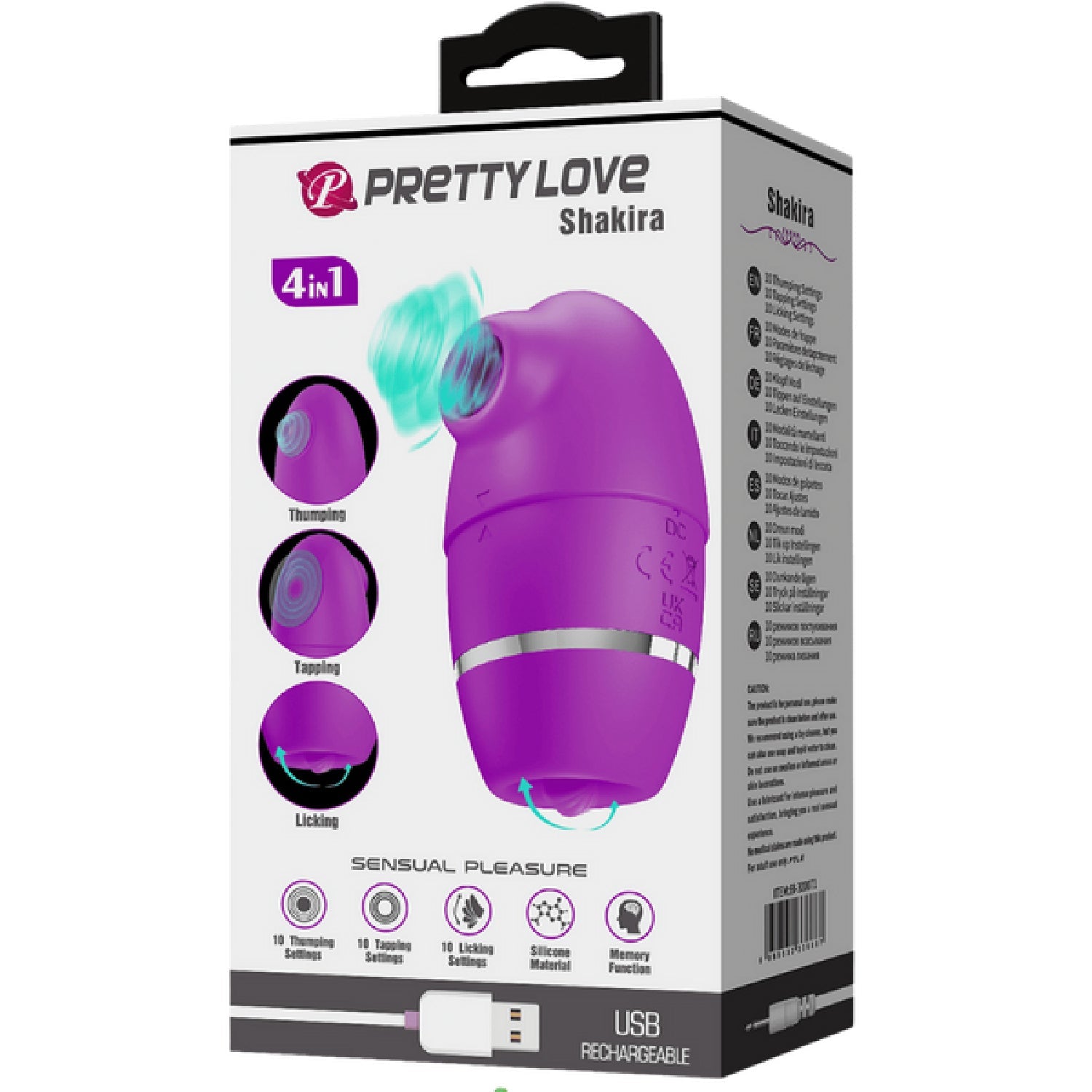 4in1 Thumping Shakira – 12 Function Silicone Vibrator > Sex Toys For Ladies > Clitoral Vibrators and Stimulators