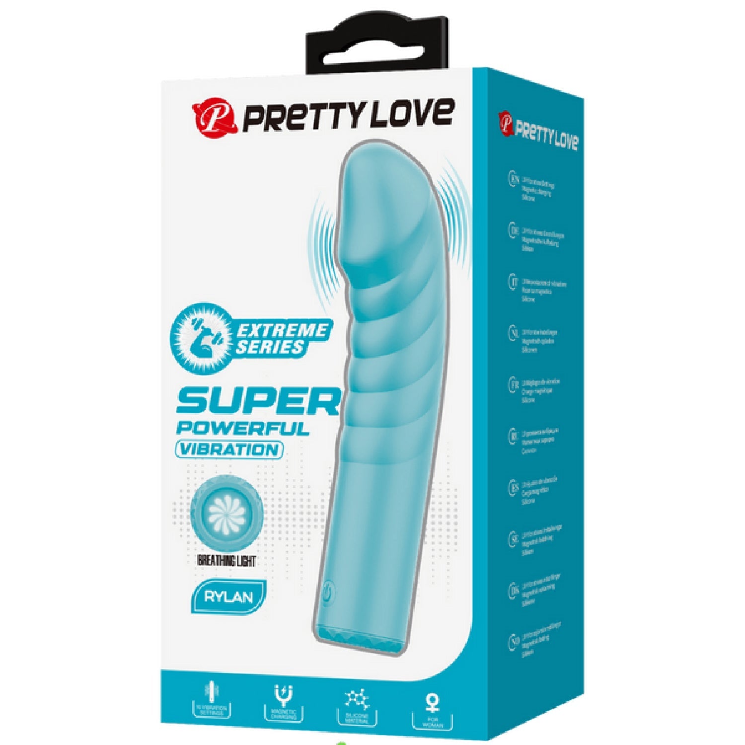 Rylan – Rechargeable, Slim Silicone, 10-Function Breathing Light Design G-Spot Vibrator > Sex Toys For Ladies > G-Spot Vibrators